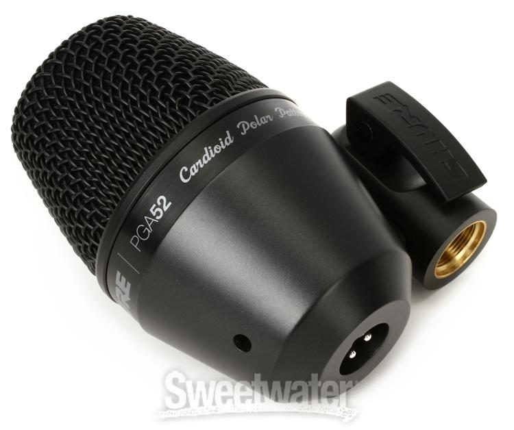 Shure PGA52 Cardioid Dynamic Kick Drum Microphone | Sweetwater