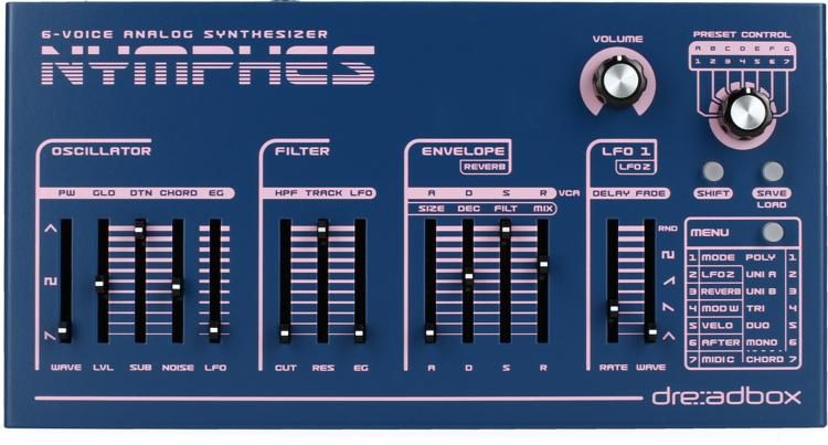 Dreadbox Nymphes 6-voice Desktop Analog Synthesizer