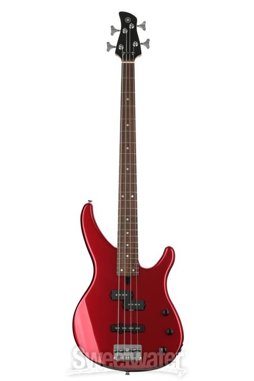 Yamaha TRBX174 RM TRBX-174 Metallic Red 4 String Bass Guitar w/ Gig Bag and Tuner