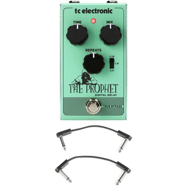 TC Electronic The Prophet Digital Delay Pedal with 3 Patch Cables