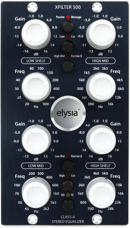 elysia xfilter 500 500 Series Stereo Equalizer | Sweetwater