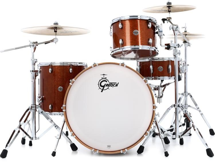 Gretsch Drums Catalina Club CT1-R444C 4-piece Shell Pack with Snare Drum -  Bronze Sparkle | Sweetwater