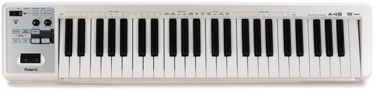 Roland A-49 49-key Keyboard Controller - White | Sweetwater