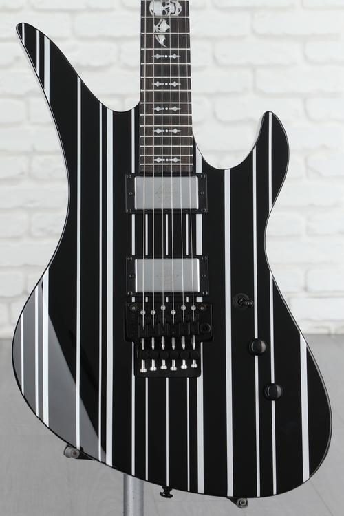 Schecter Synyster Gates Custom - Gloss Black with Silver Stripes 