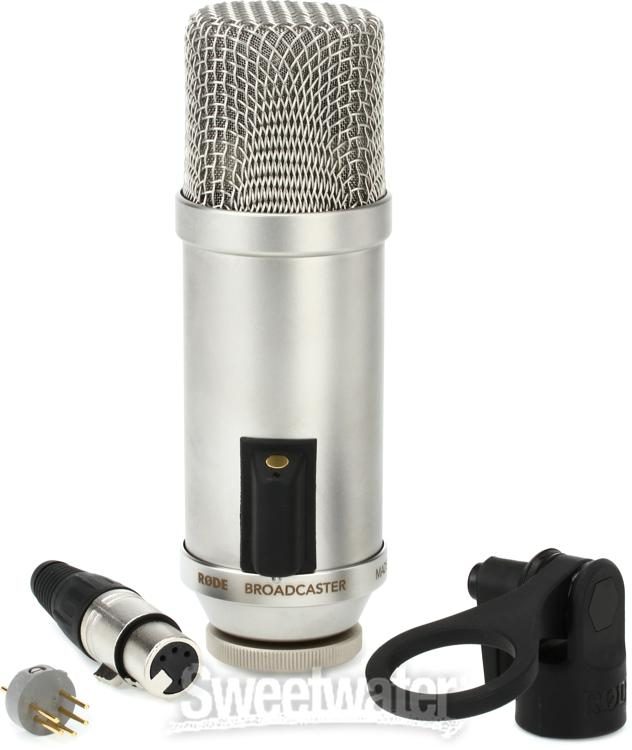 Large Professional Diaphragm Studio Broadcasting &Shock Mount Holder Clip with Recording Vocal Condenser Microphone 