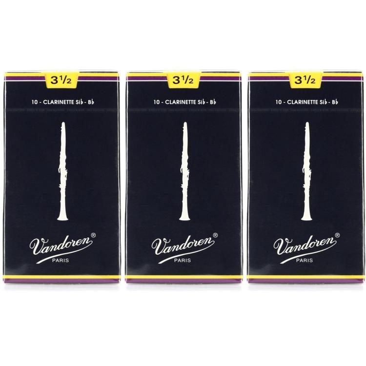 Vandoren Traditional Bb Reed 3.5 (30pack) Sweetwater