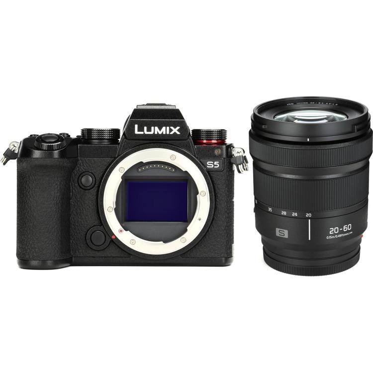 Panasonic Lumix S5 Mirrorless Camera with S-R2060 Lumix S 20-60mm f/3.5-5.6  Lens