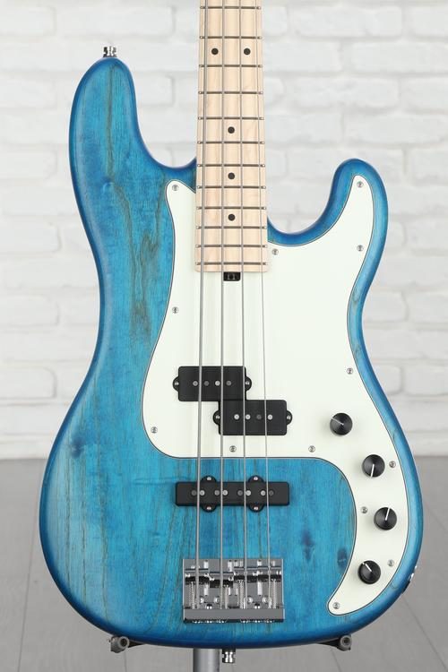 Sadowsky MetroLine 21-fret Hybrid P/J Bass, Swamp Ash Body, 4-string -  Ocean Blue Transparent Satin