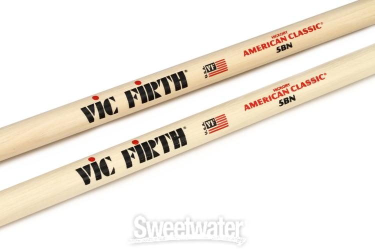 Vic Firth American Classic 5BN Nylon Tip Rock Band Drumsticks 12-Pairs Brick 