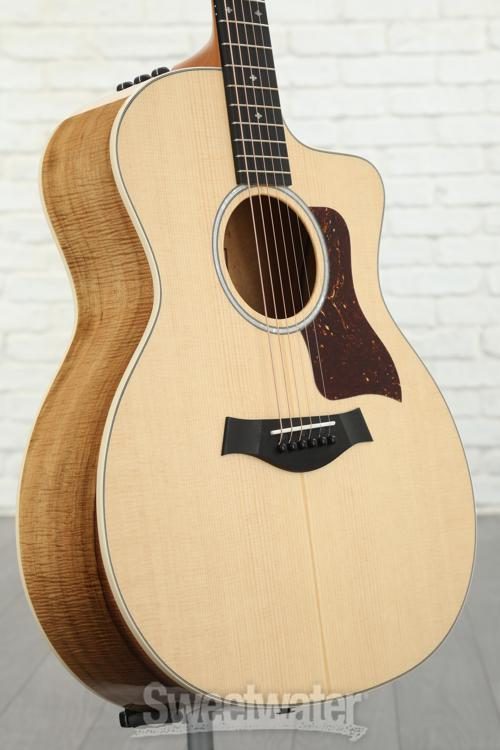 Taylor 214ce-K Deluxe Acoustic-electric Guitar - Natural with 