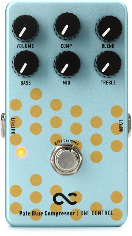 One Control Pale Blue Compressor Pedal | Sweetwater