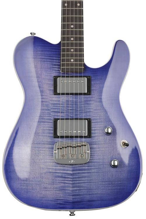 G&L Tribute ASAT Deluxe Carved Top Electric Guitar - Bright Blueburst