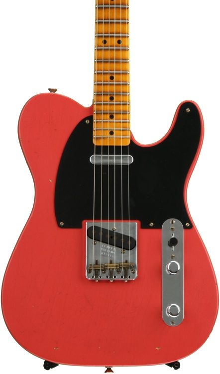 Fender Custom Shop 20th Anniversary Relic Nocaster Limited Edition - Faded  Fiesta Red with Maple Fingerboard
