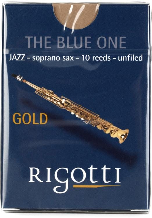 Rigotti RG.JSS Gold Jazz Soprano Saxophone Reeds 2 Medium (10pack