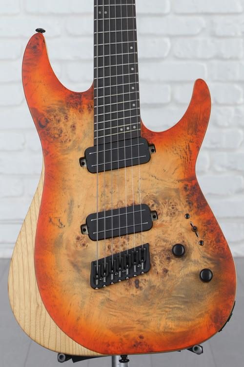 Schecter Reaper-7 Multiscale - Satin Inferno Burst