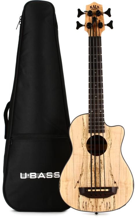 Completo Empeorando salir Kala U-Bass Spalted Maple Acoustic-Electric Bass Guitar - Natural |  Sweetwater