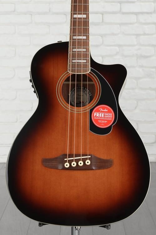 Fender Kingman Acoustic-electric Bass - Shaded Edge Burst