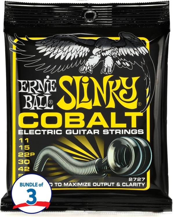 Ernie Ball 2727 Beefy Slinky Cobalt Electric Guitar Strings .011.054