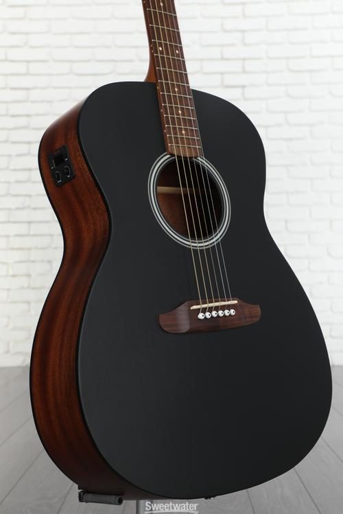 Fender Monterey Standard Acousticelectric Guitar Black Sweetwater