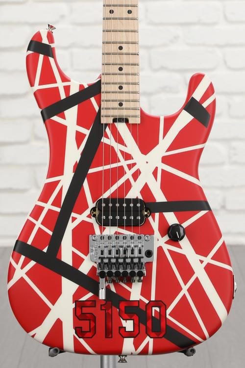 EVH Striped Series 5150 - Red, Black and White | Sweetwater