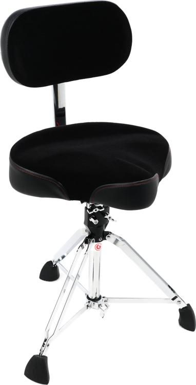 Gibraltar 9608MB Bike Seat Style Large Cordura Drum Throne with Backrest