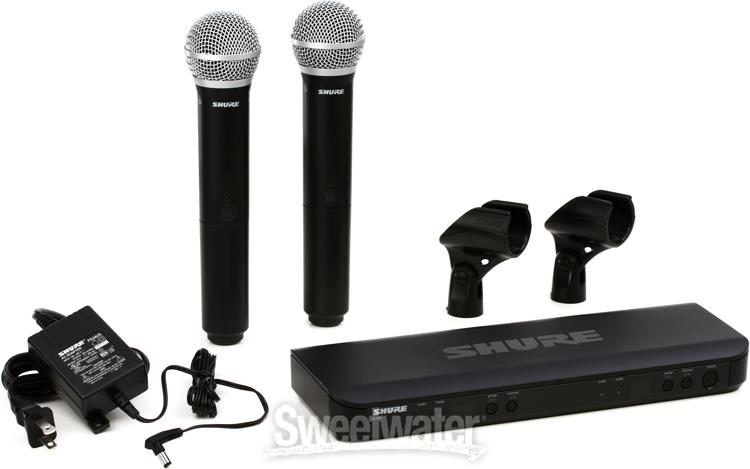 Shure BLX288/SM58 Dual Channel Wireless Handheld Microphone System 