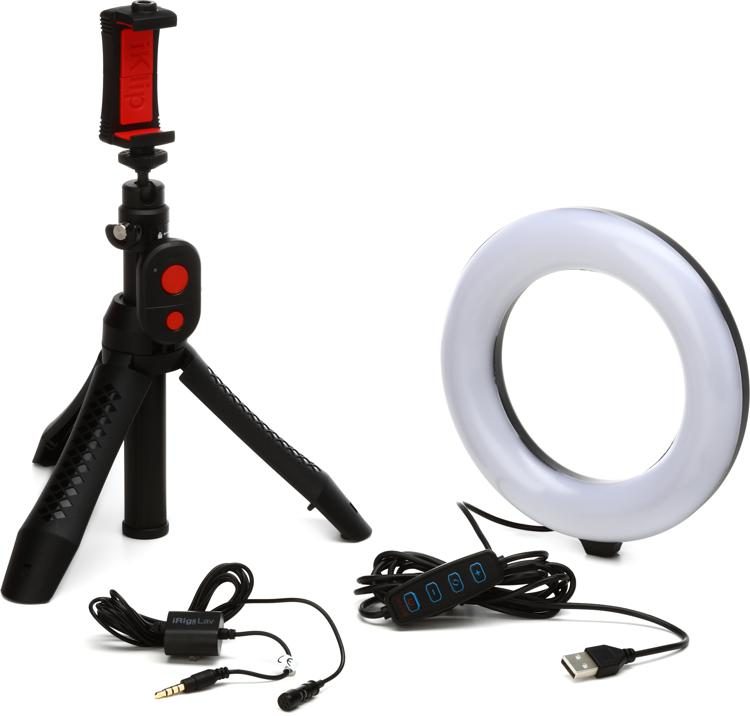 IK Multimedia iRig Video Creator Bundle Video and Streaming Kit with Ring  Light