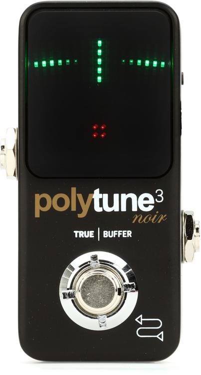 Dempsey electrodo Legítimo TC Electronic PolyTune 3 Noir Mini Polyphonic Tuning Pedal | Sweetwater
