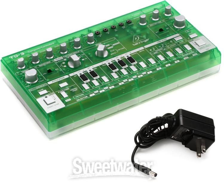 Behringer TD-3-LM Analog Bass Line Synthesizer - Lime | Sweetwater