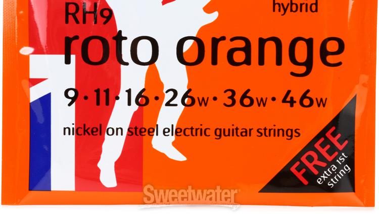 Rotosound RH9 Roto Orange Nickel On Steel Electric Guitar Strings -  .009-.046 Hybrid | Sweetwater