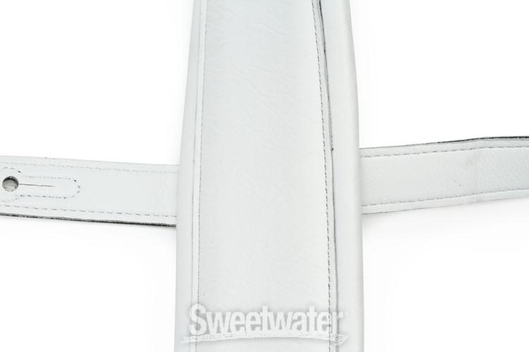 Levy's PM32 Garment Leather Guitar Strap - White | Sweetwater