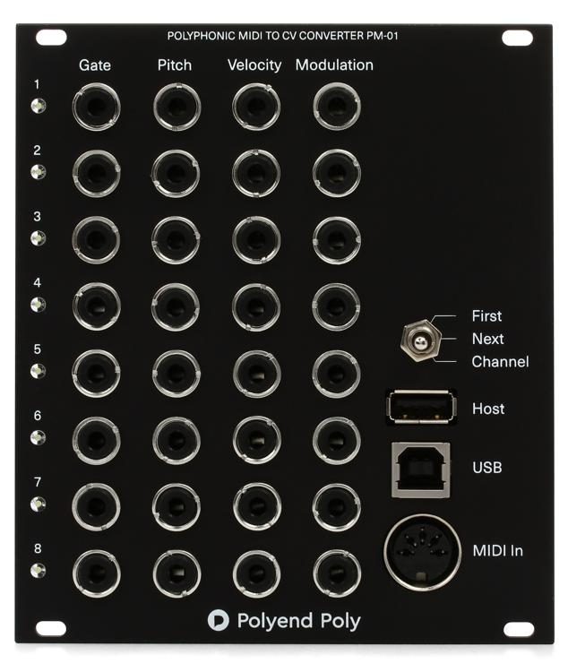 Polyend Poly MIDI and USB to CV/Gate Eurorack Module | Sweetwater