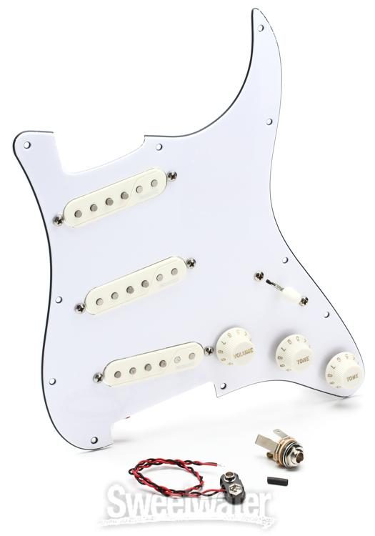 Fishman Fluence Stratocaster Loaded Pickguard - White