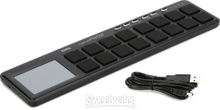 Korg nanoPAD2 Slim-Line Pad Controller - Black | Sweetwater