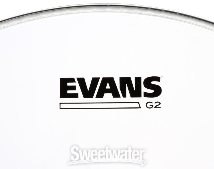 2 Pack Bundle Evans 12//16 G1 Clear Drumhead