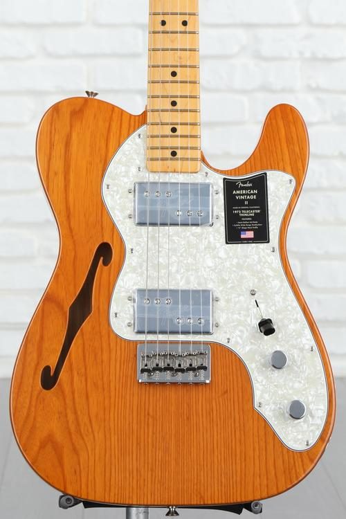 Fender American Vintage II 1972 Telecaster Thinline Electric Guitar - Aged  Natural