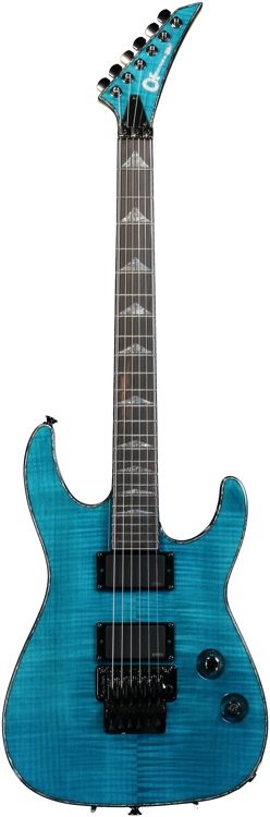 Charvel Desolation Soloist DX-1 FR - Transparent Blue Smear