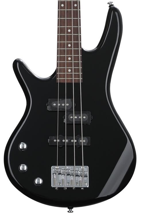 Ibanez GSRM20L Mikro Left-Handed 4-String Short Scale Bass Guitar Black 