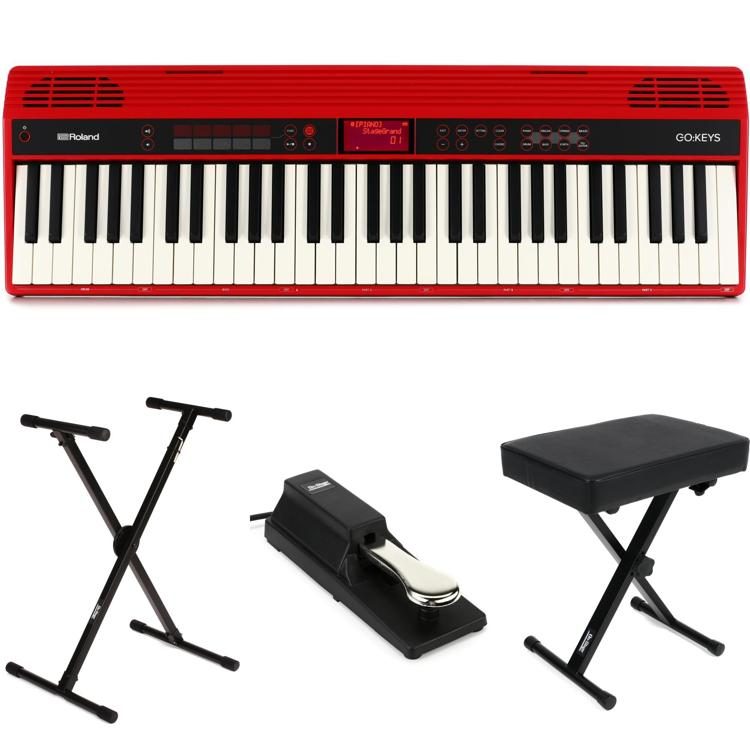 Roland GO:KEYS 61-key Music Creation Keyboard Essentials Bundle