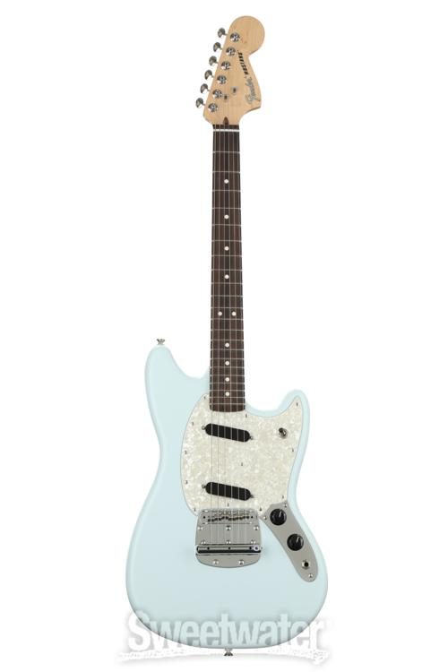 fender american performer mustang sonic blue