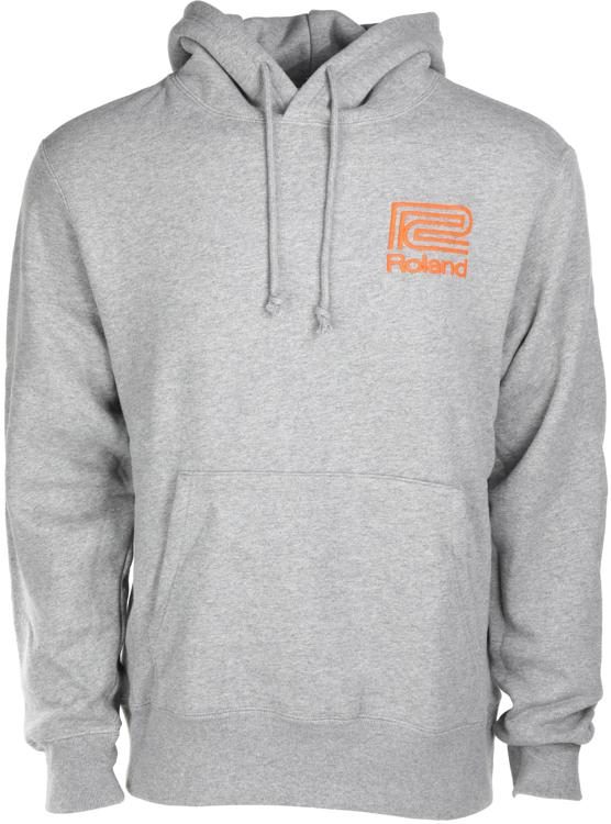 Roland Grey Musicians Logo Hoodie - X-Large, Gray | Sweetwater