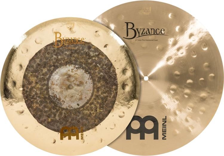 Meinl Cymbals Byzance Mixed Crash Pack 16 inch Dual and 18 inch, Raw