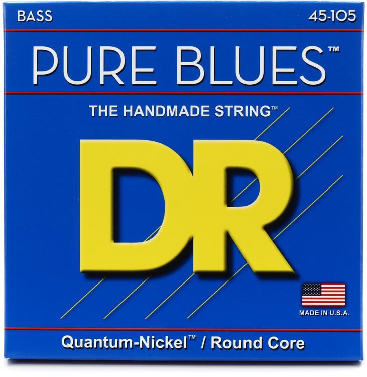 DR Strings Pure blues 45-105 Jeu de 4 Cordes de Basse électrique 