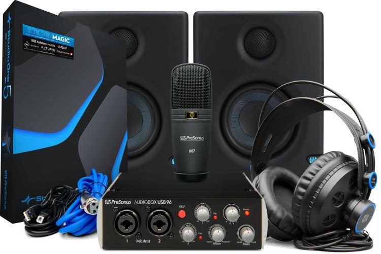 PreSonus AudioBox 96 Ultimate Hardware and Software Recording Bundle - 25th  Anniversary Edition Reviews | Sweetwater