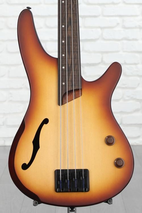 Ibanez SRH500F Fretless Bass Guitar - Natural Browned Burst Flat