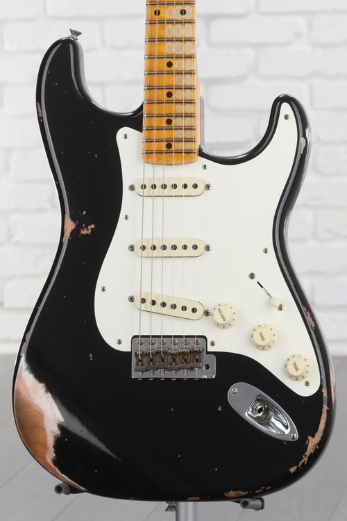 Fender stratocaster deals custom shop black