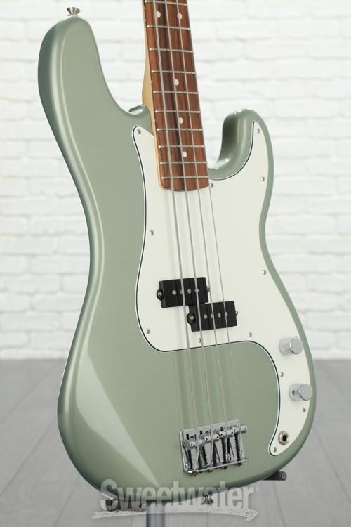 fender precision bass sage green