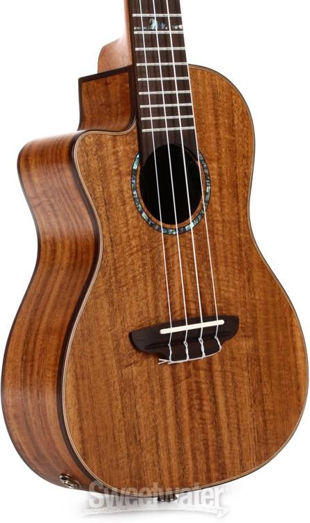 left handed acoustic electric ukulele