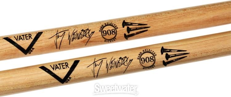 Vater Vhjw908 Jay Weinberg 908 Drum Sticks 3 Pairs With Stick Quiver Bundle Sweetwater