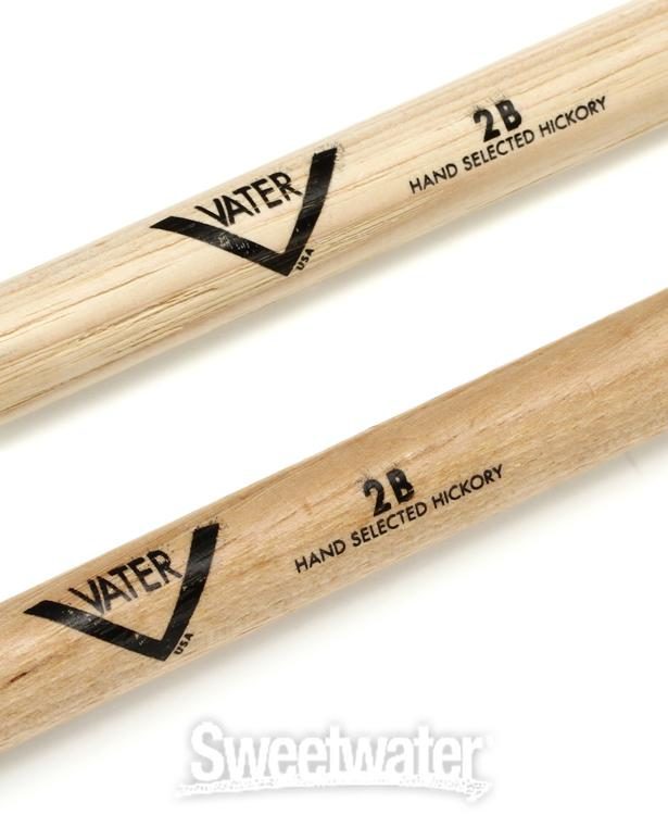 Nylon Tip Vater 2B Hickory Drum Sticks 